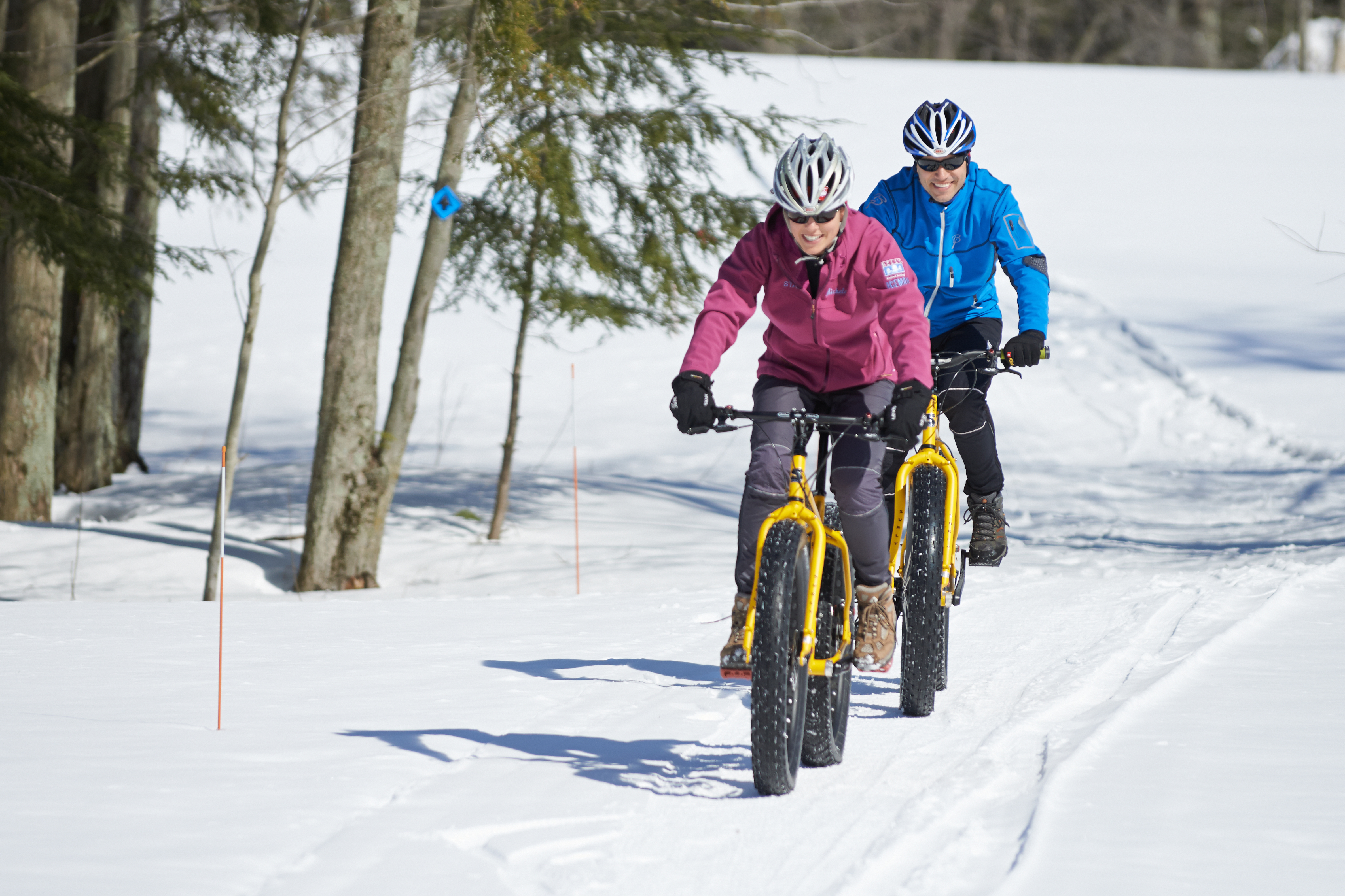 Fat Tire Snow Biking Crystal Mountain Michigan